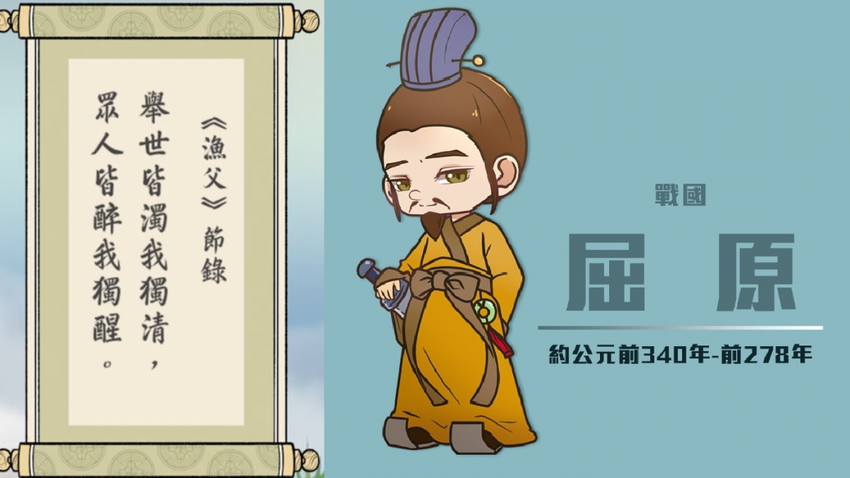 國史教育中心（香港） - 年度中國歷史人物選舉2021 屈原漫畫