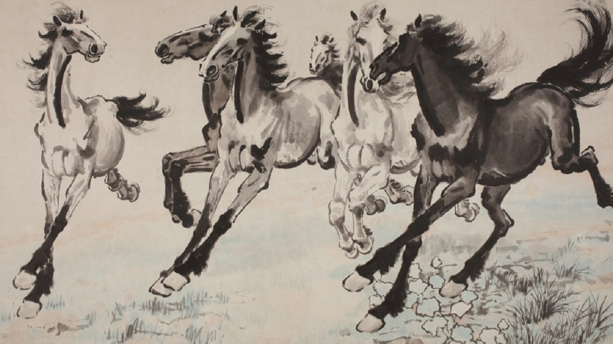 古今多少事 都見名駒在